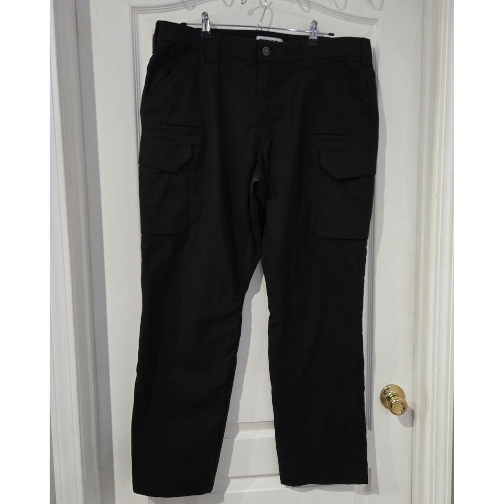 First Tactical Cargo Pants Men 40/32 Black Excellent Utility Work Trousers